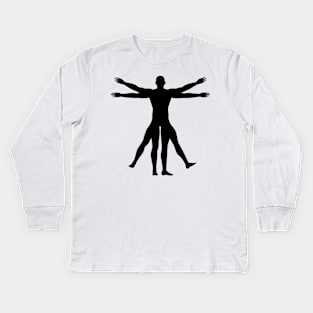 vitruvian man Kids Long Sleeve T-Shirt